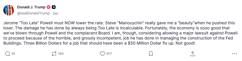 皇冠代理联系方式
_特朗普：正在考虑允许对美联储主席鲍威尔提起重大诉讼